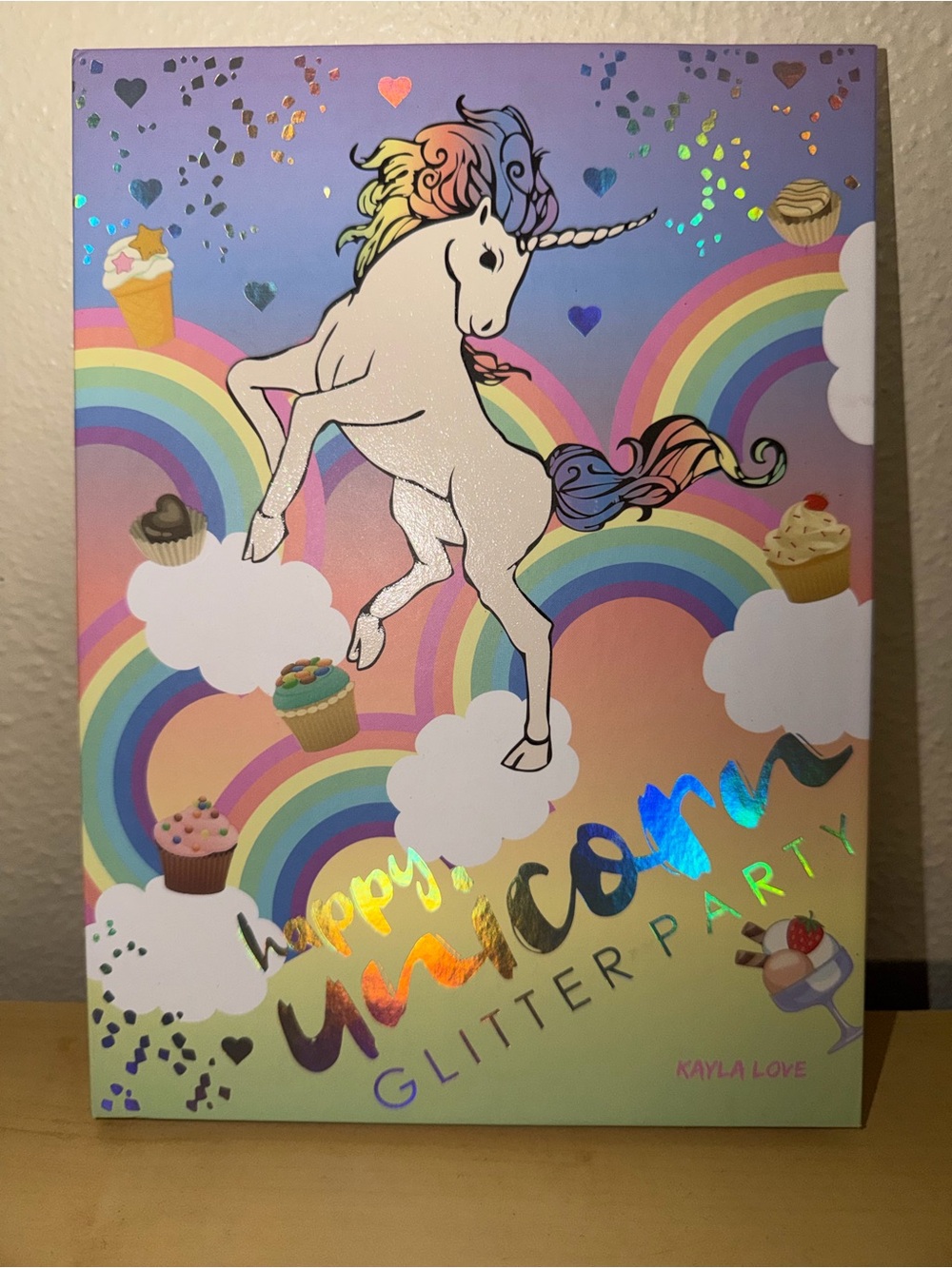 Unicorn Glitter Party Rainbow Eyeshadow Palette - Pastel Glitter Unicorn